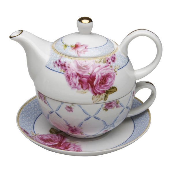 Ophelia & Co. Danis Porcelain Tea For One Set & Reviews Wayfair